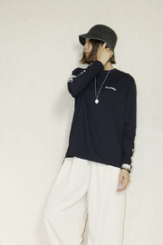 送料無料　USU GALLERY ロングプリントロングTシャツ　26A-MT-45