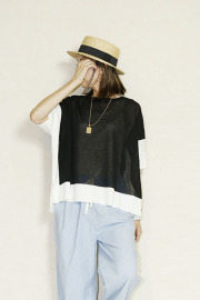 MARGAUX  (マルゴー)　 bycolcr dolman knit 　MGKN-25052-S