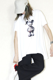 bedsidedrama  DIGNEY DOLL Flare T-Shirt  　BSD25AW-21Awhite