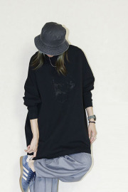 ECONOMY EMBROI L/S T-SHIRT
