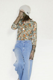 TRANOI. 　切り替え柄シアtops　214R221