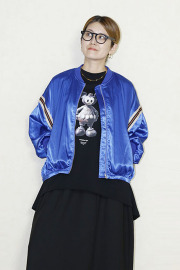 【希少】激レア chalayan Gジャン ブルゾン ドッキング ネイビー M JACKET