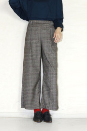 MICELLE　チェックワイドパンツ　1508505