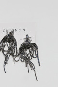 CHIGNON（シニヨン）ラインストーンフリンジピアス　0052-251SH