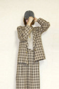CHIGNON（シニヨン）チェックダブルジャケット　4555-239MK