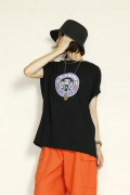 bedsidedrama  Seed Relax Tee/CHILL KUN 　BSD24AW-23Eblack