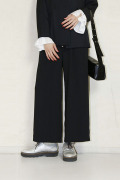 trois （トロア）　 NEW ダブルクロス ワイドイージーパンツ T261-87014-E