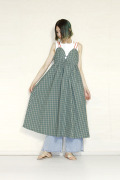 HCAE  CHECK STRAP CAMISOLE DRESS　E26S0032
