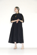 Kittle（キトル）　Sleeve lace tiered long one-piece　K241-67104-900