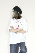 STOF（ストフ）  PIZZA OF LIFE TEE 　SF25AW-21Bwhite