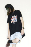 bedsidedrama  CHAOS HEAD Flare T-Shirt   　BSD25AW-21Bblack