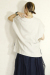 trois （トロア）リネン深Vネックプルオーバー　T241-72084-A