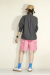 KHA:KI（カーキ）　HALF ZIP S.P.SHORT  TOP　MIL24SBL3133