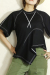 USU GALLERY 　ステッチカットソー　23M-MT-11-M-BK