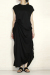 blanco 　タックアシメワンピ　BL000338black