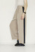 trois （トロア）ピーチポプリンサイドテープワイドパンツ　T256-87054-A