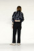 ante aciem　ライン柄シャギーZIPジャケット　YU-11256965