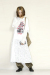 OKIRAKU　（オキラク） double sleeves lace skirt docking print t shirts BD60502-WHITE