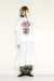 OKIRAKU　（オキラク） double sleeves lace skirt docking print t shirts BD60502-WHITE