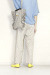 trois （トロア）　  マットストレッチサテンドットパンツ　T261-87004-A
