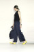 trois （トロア）　  マットストレッチサテンドットパンツ　T261-87004-C