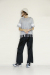 OKIRAKU　（オキラク） fringe t-shirt 　BD60403-Gray