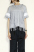 OKIRAKU　（オキラク） fringe t-shirt 　BD60403-Gray