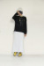 STOF（ストフ）  ONE LOVE EMBROI LS SAMUE TSHIRT 　SF26SS-25Ablack