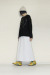 STOF（ストフ）  ONE LOVE EMBROI LS SAMUE TSHIRT 　SF26SS-25Ablack