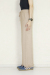 blanco 　裾フリンジニットパンツ　BL111324beige