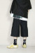 OKIRAKU　（オキラク）　button side slit culottes　BF20702