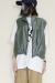 Praia　(プライア) 　裾バルーンスタンドベスト　LEI-2526khaki