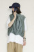Praia　(プライア) 　裾バルーンスタンドベスト　LEI-2526khaki