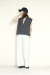 TRANOI. 　TORA キーネックVEST　240J202charcoal