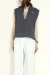 TRANOI. 　TORA キーネックVEST　240J202charcoal
