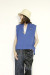 TRANOI. 　TORA キーネックVEST　240J202blue