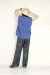 TRANOI. 　TORA キーネックVEST　240J202blue