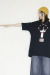 STOF（ストフ）  PIZZA OF LIFE TEE 　SF25AW-21Bblack
