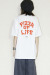 STOF（ストフ）  PIZZA OF LIFE TEE 　SF25AW-21Bwhite