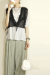 CHIGNON（シニヨン）巾着ポーチ　0636-550BZ-IVORY