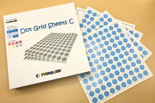 【フラワー教材】箱入りドット棒Dot Grid Sheets C（青20枚　白1枚）