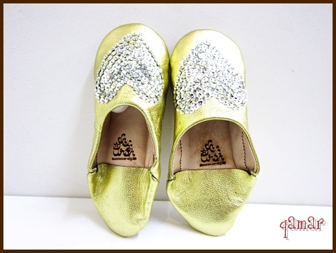 スパンコールバブーシュ　ハート