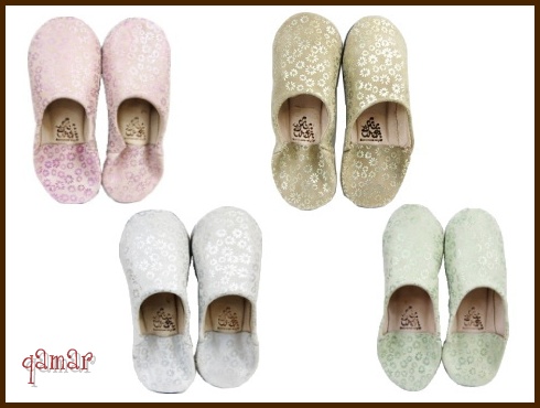 フラワープリントバブーシュ