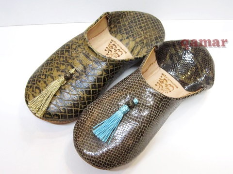 タッセルバブーシュ　パイソン