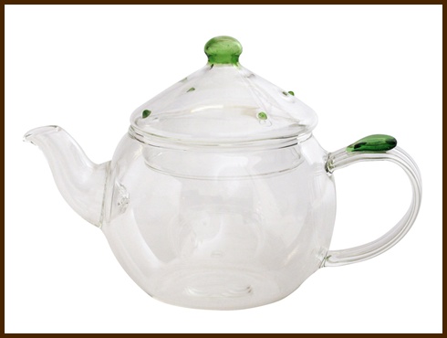 グリーンドットウーロン茶ポット