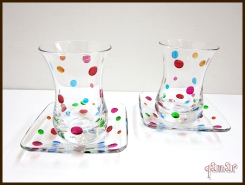 スクエアドット　チャイグラス