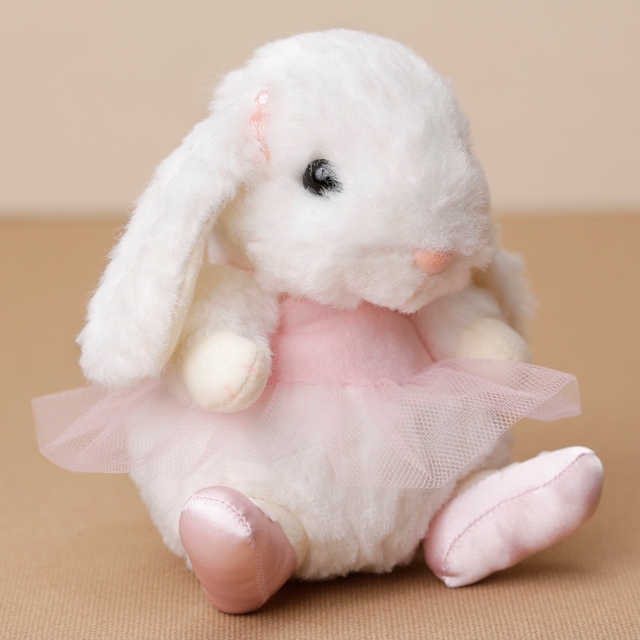 ぬいぐるみブティック かわいいうさぎのバレリーナ「ロップイヤー