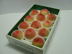 産直同等品　大玉　日川白鳳　大箱（約４ｋｇ）