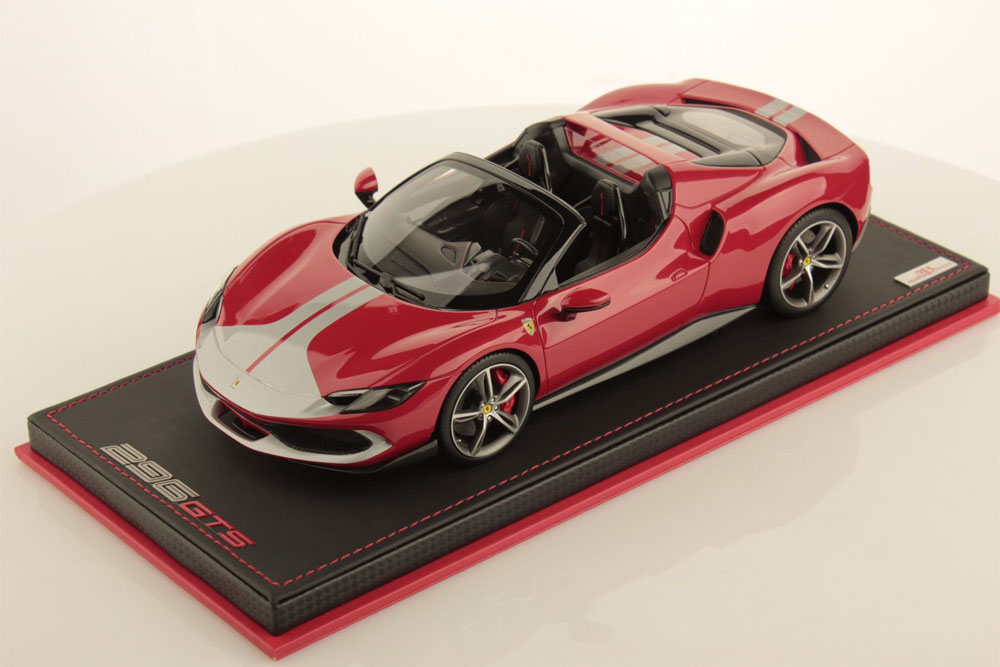 MR collection FE037E 1/18 Ferrari 296GTS Rosso Imola /Assetto Fiorano (Argento Nurburgring)