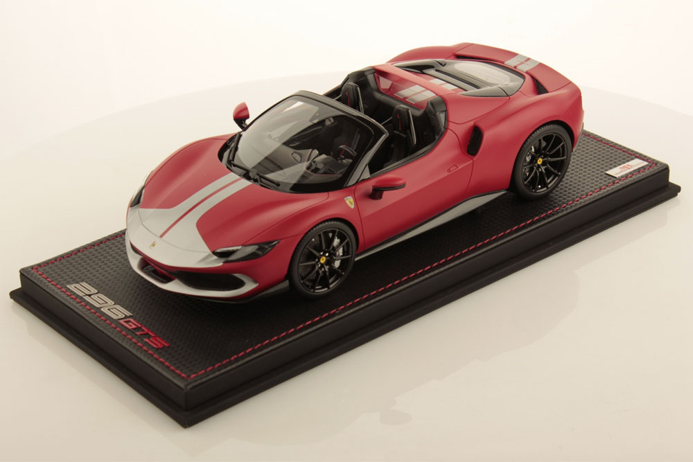 MR collection FE037SE 1/18 Ferrari 296GTS Rosso F1-75 /Assetto Fiorano (Argento Nurburgring) Limited 99pcs